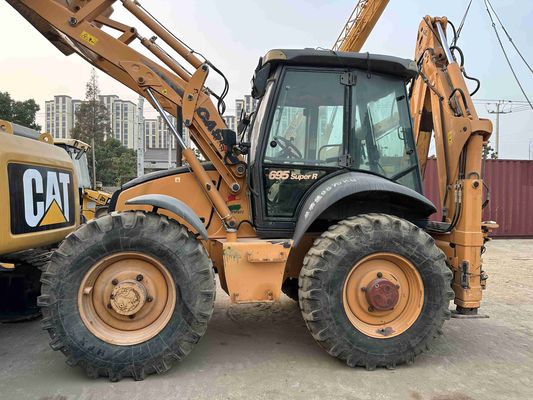 CASO 695SR Carregador de retroescavadeira usado Construção robusta Carregador de retroescavadeira de quatro rodas