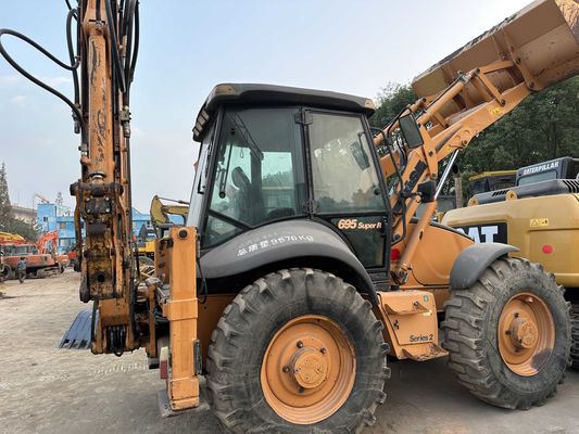 CASO 695SR Carregador de retroescavadeira usado Construção robusta Carregador de retroescavadeira de quatro rodas