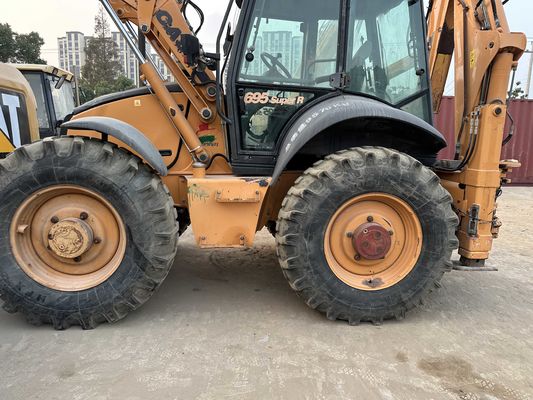 CASO 695SR Carregador de retroescavadeira usado Construção robusta Carregador de retroescavadeira de quatro rodas