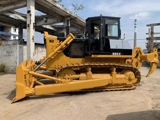 6 Way Blade SHANTUI SD22 Bulldozer de segunda mão com arrancador hidráulico