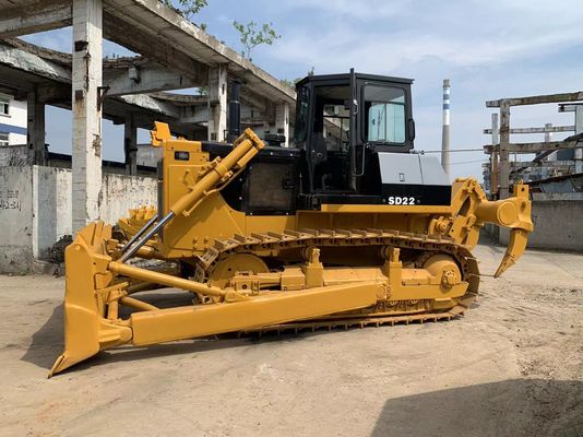 6 Way Blade SHANTUI SD22 Bulldozer de segunda mão com arrancador hidráulico
