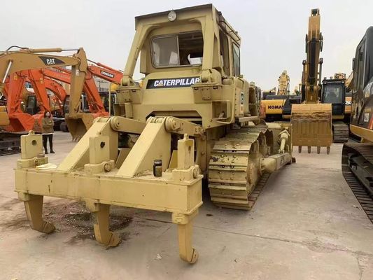 Potente de segunda mão Caterpillar D7G Dozer Eficiência Energética 6 Way Blade