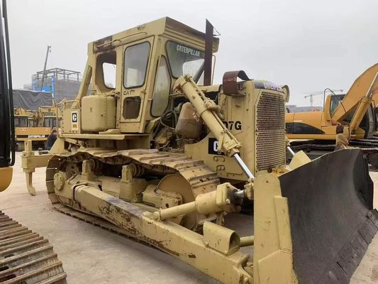 Potente de segunda mão Caterpillar D7G Dozer Eficiência Energética 6 Way Blade