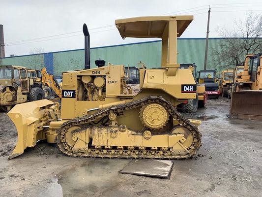 Usado Crawler CAT D4H Bulldozer Repintura Cor Alta Direção Fácil de Operação