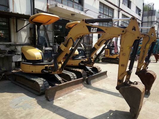 Cor Original 303 CR Excavadora CAT Usada Eficiência Energética Mini Excavadora CAT Usada