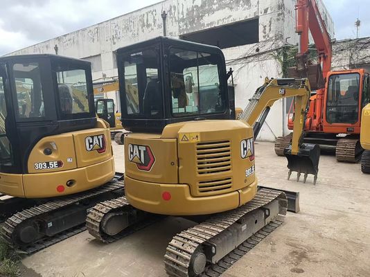 Eficiência energética Excavadora CAT usada Crawler Caterpillar 303.5 E CR à prova de ferrugem