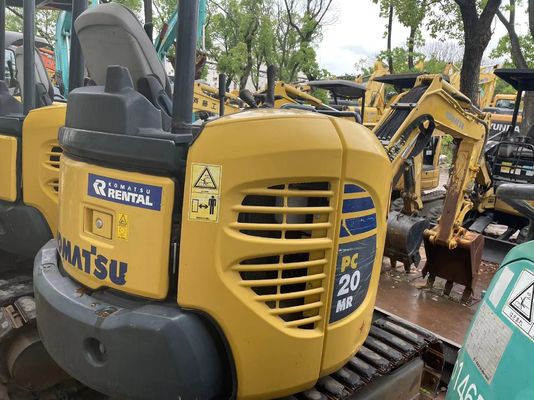 Usado Komatsu PC20MR-2 Crawler montado escavadeira original Japão Trabalhando no jardim