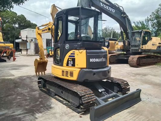 Usado Komatsu PC55MR 2 Mini Original Japão Eficiência Energética Alto Desempenho