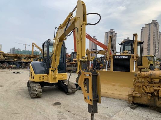 Komatsu PC55MR-2 Excavadora Usada Japão Mini Tamanho Com Martelo Hidráulico