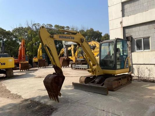 Cor original Usado Komatsu PC56MR-2 Mini Excavator Em excelente estado