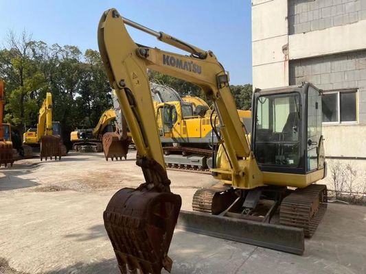 Cor original Usado Komatsu PC56MR-2 Mini Excavator Em excelente estado