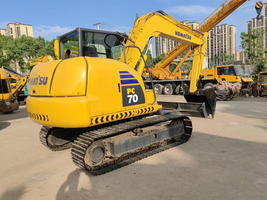 Excavadora original japonesa usada Komatsu PC70-8 Excavadora tipo Crawler