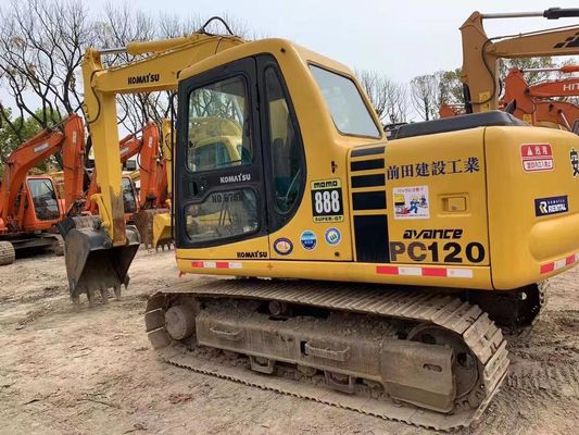 12 toneladas usadas Komatsu PC120-6 Excavadora hidráulica crawler garantia de segurança