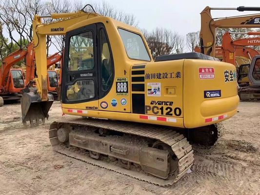 12 toneladas usadas Komatsu PC120-6 Excavadora hidráulica crawler garantia de segurança