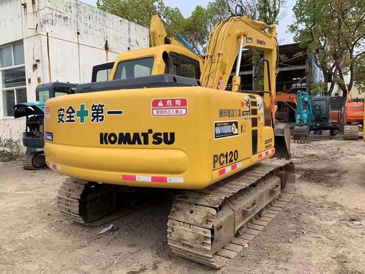 12 toneladas usadas Komatsu PC120-6 Excavadora hidráulica crawler garantia de segurança