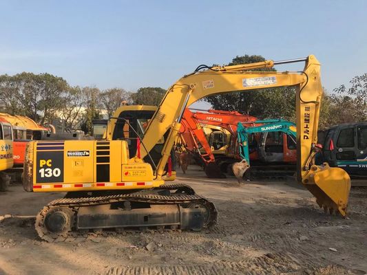 Poupança de energia usado Komatsu PC130 6 Crawler Alta estabilidade Cor original