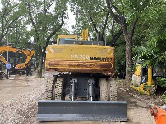 Compacto Japão Excavadora Komatsu Usada PC150W-6 Excavadora de Roda Usada