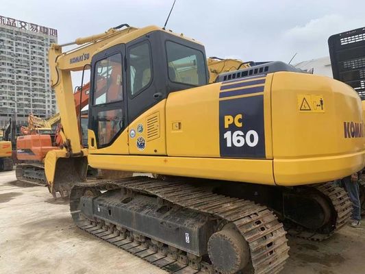 Japão Komatsu PC160LC-7 Mini Crawler Excavator Segunda mão com motor potente