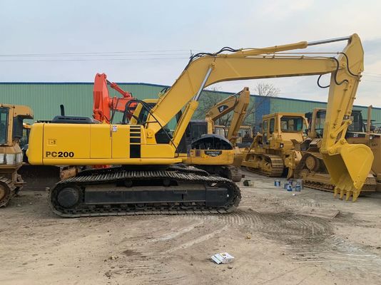 Eficiência elevada Usado Komatsu PC200 6 Excavadora Original Japão Poderosa