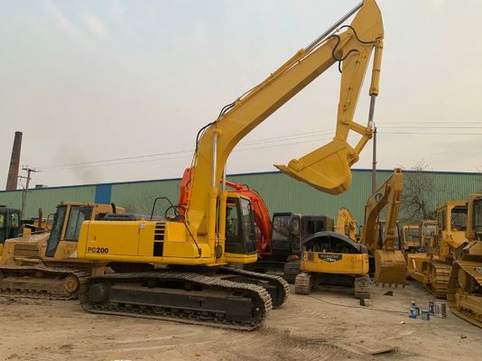 Eficiência elevada Usado Komatsu PC200 6 Excavadora Original Japão Poderosa
