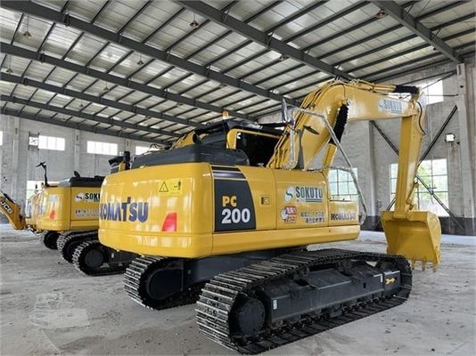 PC200-8 Excavadora Komatsu Usada Original Japão Excavadoras de segunda mão de manutenção