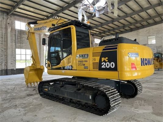 PC200-8 Excavadora Komatsu Usada Original Japão Excavadoras de segunda mão de manutenção