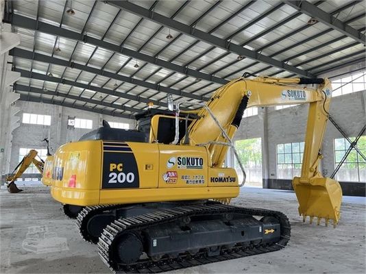 PC200-8 Excavadora Komatsu Usada Original Japão Excavadoras de segunda mão de manutenção