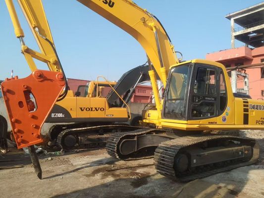 Japão Usado Komatsu PC220 6 Excavadora Fácil Operação Com Martelo Hidráulico