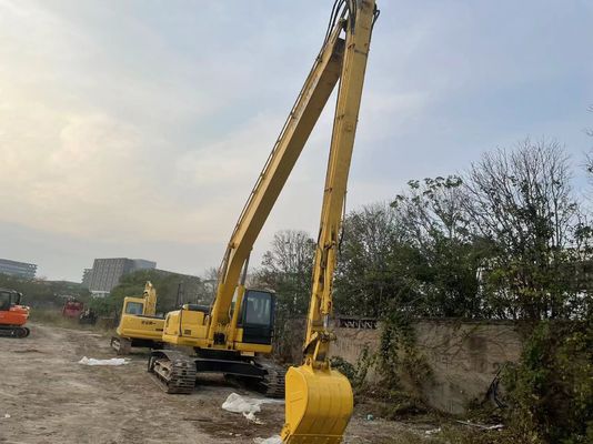 Origem Japão Excavadora Komatsu Usada PC220-7 Crawler Com 18 metros de braço longo