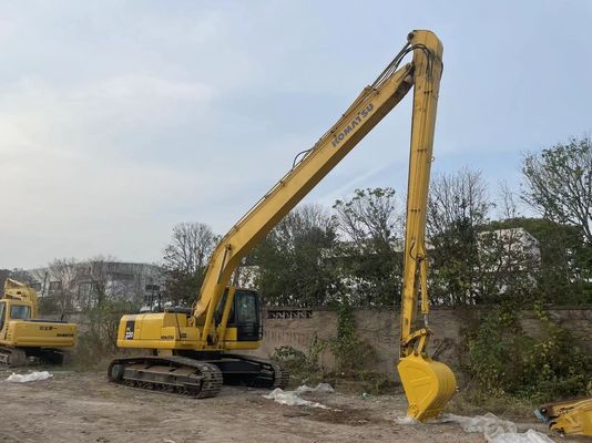 Origem Japão Excavadora Komatsu Usada PC220-7 Crawler Com 18 metros de braço longo