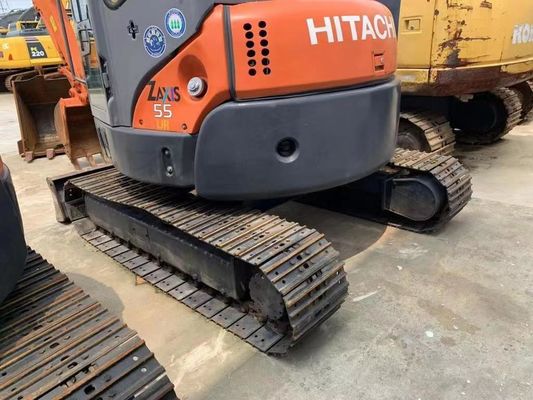 Original japonês usado Hitachi ZX55UR mini escavadeira em excelente estado