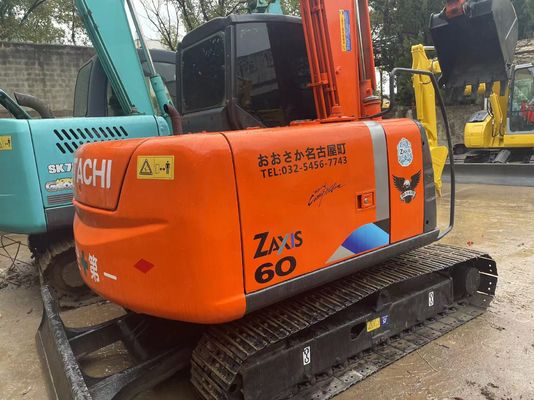 Excavadora japonesa usada original Hitachi ZX60 Mini Crawler com polegar hidráulico