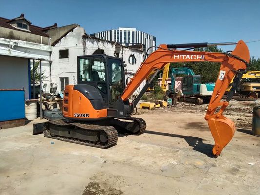 Hitachi ZX55USR-5A Mini Excavatora de Escavação em Bom Condição Mini Excavatora em Uso
