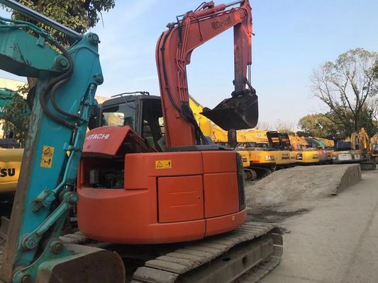 Excavadora japonesa usada ZX75US-3 Eficiência energética Excavadora Hitachi Crawler