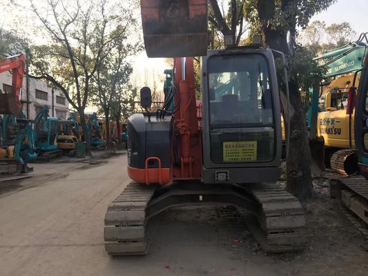 Excavadora japonesa usada ZX75US-3 Eficiência energética Excavadora Hitachi Crawler
