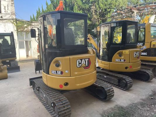 Eficiência energética Excavadora CAT usada Crawler Caterpillar 303.5 E CR à prova de ferrugem