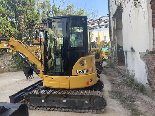 Eficiência energética Excavadora CAT usada Crawler Caterpillar 303.5 E CR à prova de ferrugem