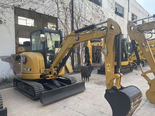 Eficiência energética Excavadora CAT usada Crawler Caterpillar 303.5 E CR à prova de ferrugem