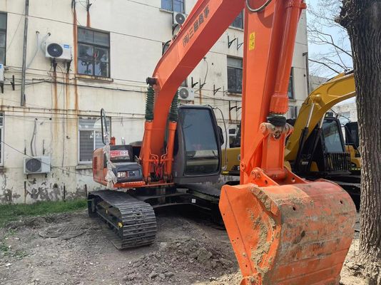 Excavadora original japonesa usada Hitachi ZX120 em boas condições