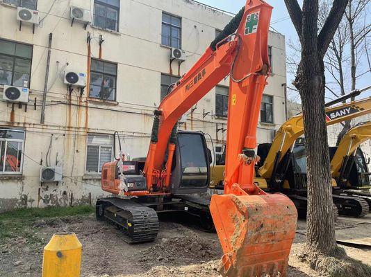 Excavadora original japonesa usada Hitachi ZX120 em boas condições