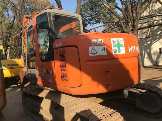 ZX135US Excavadora de segunda mão em bom estado Excavadora Hitachi Crawler Cor original