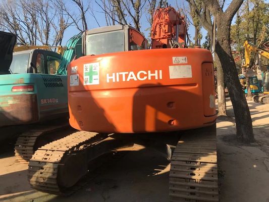 ZX135US Excavadora de segunda mão em bom estado Excavadora Hitachi Crawler Cor original