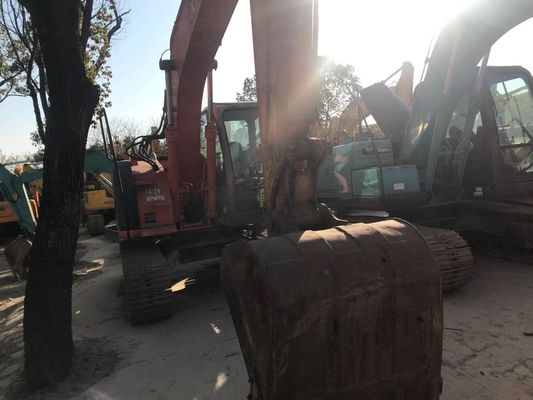 ZX135US Excavadora de segunda mão em bom estado Excavadora Hitachi Crawler Cor original