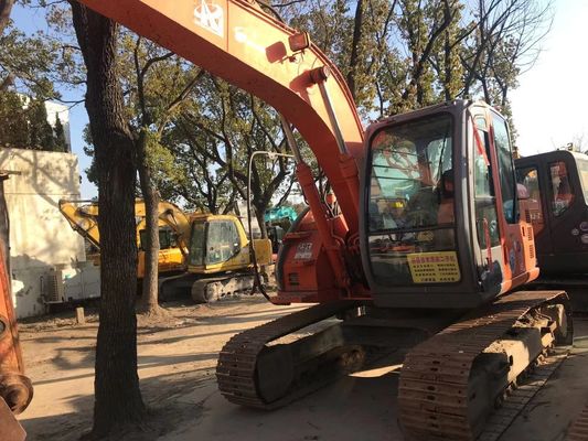 ZX135US Excavadora de segunda mão em bom estado Excavadora Hitachi Crawler Cor original