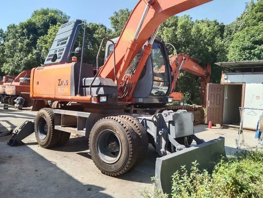 Cor original Usada Hitachi ZX160W Excavadora de rodas Em boas condições