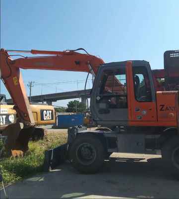 Cor original Usada Hitachi ZX160W Excavadora de rodas Em boas condições