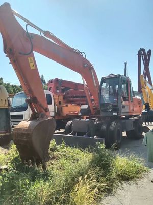 Cor original Usada Hitachi ZX160W Excavadora de rodas Em boas condições