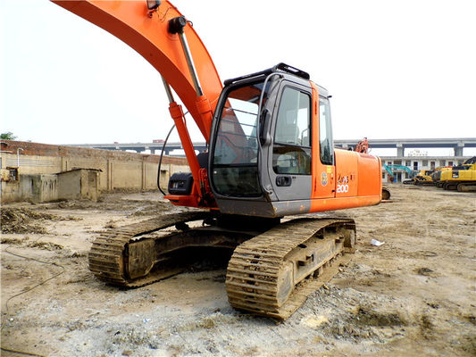 Cor original Usado Hitachi ZX200-3G Crawler Excavator Em boas condições