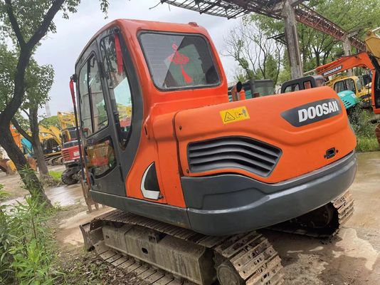 Doosan DX75-9C mini escavadeira de segunda mão 2017 ano Visibilidade e segurança