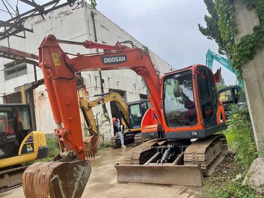Doosan DX75-9C mini escavadeira de segunda mão 2017 ano Visibilidade e segurança